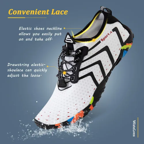 Miniatura 6 de Zapatos unisex de secado rápido para agua natación playa alberca surf yoga o ejercicios aeróbicos acuáticos