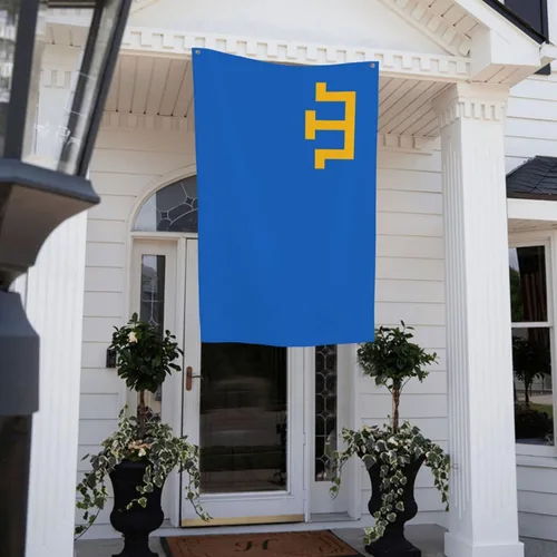 Miniatura 8 de Bandera del pueblo tártaro de Crimea de 4 x 6 pies, poliéster duradero, divertido cartel decorativo para exteriores, banderas de patio