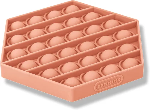 Miniatura 12 de TOMMIKE Juguete hexagonal de burbujas sensoriales para aliviar la ansiedad y el estrés, necesidades especiales, autismo, aprendizaje, oficina