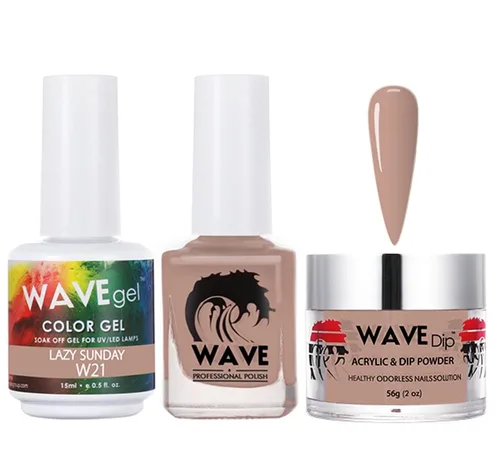 Miniatura 85 de WAVEGEL - Juego de gel de remojo, laca de uñas y polvo acrílico a juego - Colección Simplicity - #P109 Blizzard