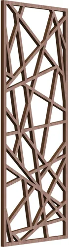 Miniatura 165 de Conway Paneles de pared decorativos de madera con calado, 9 3/8 pulgadas de ancho x 24 3/8 pulgadas de alto x 1/4 de alto, aliso