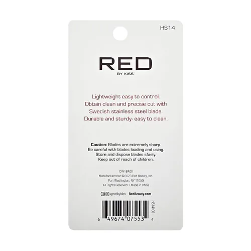 Miniatura 3 de RED by Kiss Cortador de pelo de acero inoxidable, cuchillas de afeitar para afeitar, recortadora de bordes para hombres, afeitadora de pelo