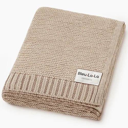 Miniatura 18 de Heritage Knit Manta Envolvente de Recepción de Algodón Orgánico para Niñas - Manta Envolvente Edredón de Punto de Algodón Orgánico de Lujo 100% 04