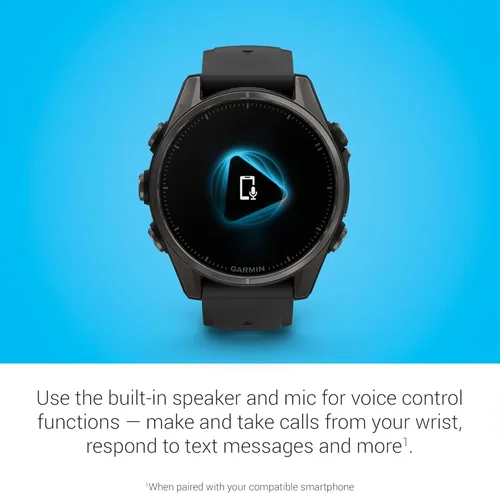 Miniatura 7 de Garmin Fenix 8 Premium - Reloj inteligente multideporte GPS para correr, 43 mm AMOLED, clasificado para buceo, linterna incorporada Titanio DLC