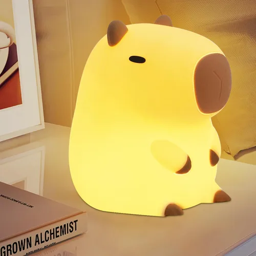 Miniatura 2 de YuanDian Lámpara Nocturna de Capybara - Adorable Lámpara de Silicona para Niños, Bebés, Adultos Lindo Regalo de Capybara, Decoración