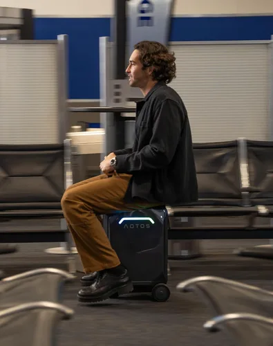 Miniatura 2 de Smart Equipaje manejable equipaje de mano con ruedas enrollables, 22 x 14 x 9-TSA, carcasa rígida de 22 pulgadas aprobada por aerolíneas, maleta