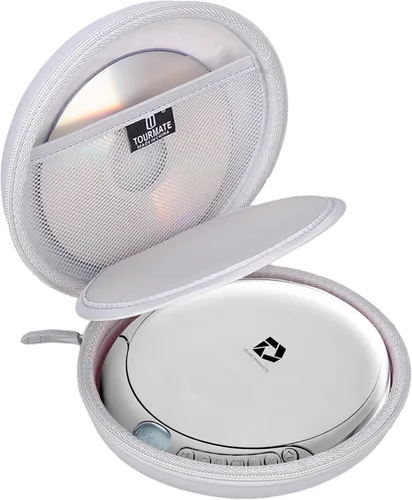 Miniatura 8 de Funda para reproductor de CD compatible con ByronStatics PCD220B/GPX PCB319B/PC332B Products Reproductor de CD de disco portátil, soporte
