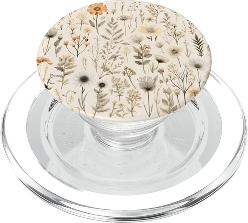 Miniatura 7 de PopSockets estándar de flores silvestres bohemias, diseño botánico, floral, vintage, PopSockets estándar