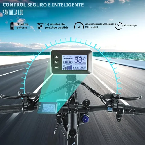 Miniatura 6 de Bicicleta eléctrica Ancheer para adultos, [Motor de pico de 750W] Bicicleta eléctrica de montaña, Ebike Sunshine de 26", Bicicleta eléctrica de 55