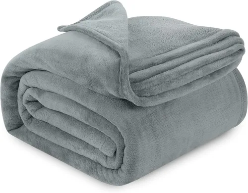 Miniatura 12 de Utopia Bedding Manta de forro polar negro, tamaño individual, ligera, mullida, suave, antiestática de microfibra (60 x 80 pulgadas)