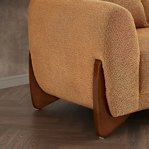 Miniatura 9 de Morden Fort - Juego de sofá de 3 piezas con tejido bouclé, sofás tapizados modernos y duraderos, cómodos y aptos para mascotas, 2 sillones y sofá