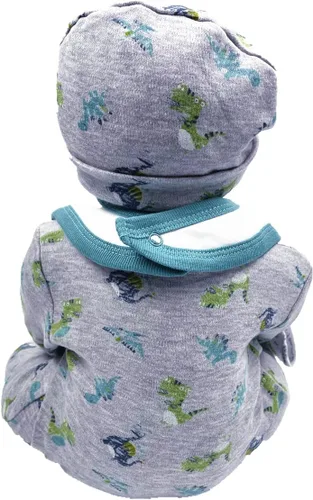 Miniatura 9 de Reborn Baby Dolls Ropa de niño de 22 pulgadas Accesorios de traje de dinosaurio 5 piezas Set Fit 20-22 pulgadas Bebé recién nacido muñeca ropa bebé