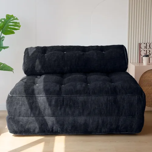 Miniatura 10 de MAXYOYO Sofá cama plegable, silla convertible con almohada, sofá plegable con soporte para la espalda, silla plegable portátil para cama, cómodo