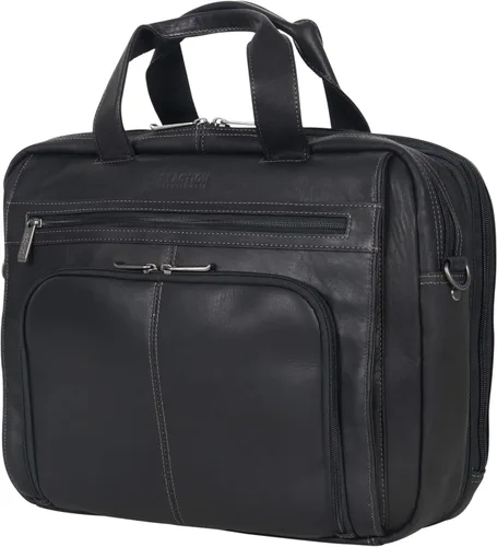 Miniatura 9 de Kenneth Cole REACTION "Out of the Bag" Manhattan - Bolso bandolera de cuero colombiano para laptop de 15.6" para viajes y negocios