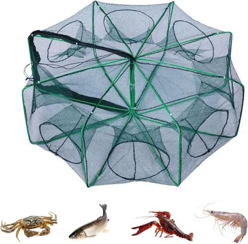 Miniatura 8 de La trampa de pesca plegable mágica, 2025 Premium The Magic Fishing Trap Kits de pesca, red de pesca para pececillos, camarones, cangrejos