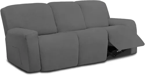 Miniatura 53 de Easy-Going - Funda elástica de microfibra para sofá reclinable seccional, suave vellón ajustable a tu sofá de 2 cuerpos, lavable, protege tus