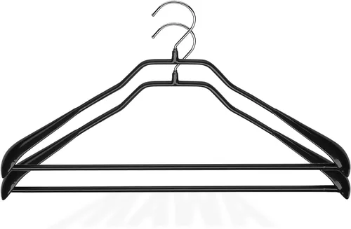 Miniatura 10 de Mawa by Reston Lloyd BodyForm Series - Percha de ropa antideslizante que ahorra espacio con barra para pantalones, 16-1/2 pulgadas, estilo 42/LS