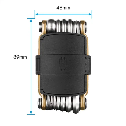 Miniatura 8 de Crankbrothers Herramienta multiherramienta M 5 para bicicleta, multiherramienta MTB negro y rojo, 5 herramientas de bicicleta (herramienta 5 en 1)