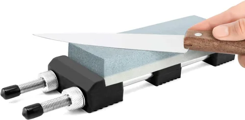 Miniatura 2 de QWORK Soporte para piedra de afilar, soporte universal para piedra de afilar, ajustable de 5-1/2 a 9 pulgadas, base de piedra de afilar
