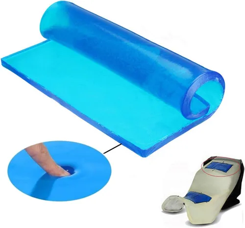 Miniatura 7 de Cojín de gel para asiento de motocicleta, almohadillas de absorción de golpes, reduce la fatiga, tela fresca y cómoda, almohadilla de asiento DIY