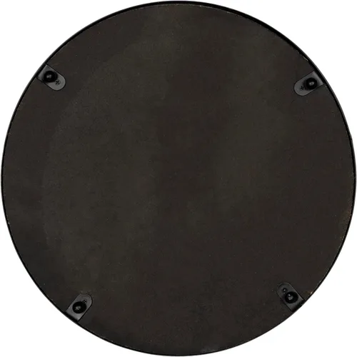 Miniatura 5 de Stratton Home Decor Bandeja redonda de metal y madera Bandeja decorativa de mesa de café de madera para superficies de mesa vacías Bandeja