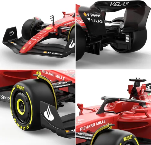 Miniatura 4 de Voltz Toys Auto de Control Remoto Ferrari F1 75 con Licencia Auténtica 1:12 - Serie de Autos RC Colección F1 para Niños y Adultos - Auto RC de 1:12