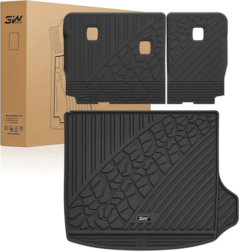 Miniatura 9 de 3W Alfombrillas de piso y forro de carga con alfombras en la parte superior compatibles con Jeep Wrangler JL 2018-2024 2025 Unlimited de 4 puertas