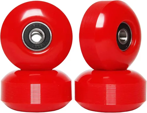 FREEDARE Ruedas para monopatín de 2.047 in y rodamientos, espaciadores instalados 92A Street Wheels Skateboards Trucos (paquete de 4)