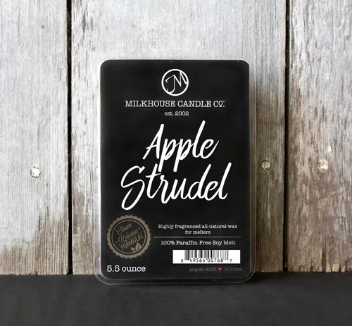 Miniatura 5 de Milkhouse Candle Company, strudel de manzana, colección lechería, vela de cera de soja con fragancia que se derrite, 158 ml Negro