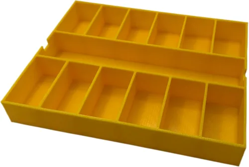 Miniatura 15 de GarageInOrder Soporte para brocas de impacto impreso en 3D diseñado para DEWALT Medium ToughCase (solo inserto) (gris industrial, 11 compartimentos)