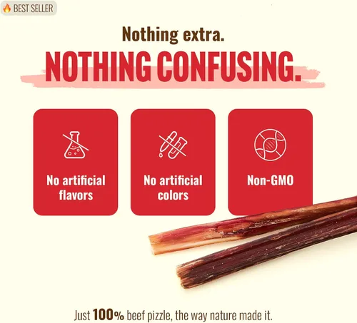 Miniatura 3 de Natural Farm Bully Sticks (6 pulgadas, paquete de 50), golosinas de carne fina Pixie Pizzle, sin granos, alta proteína, la mejor alternativa