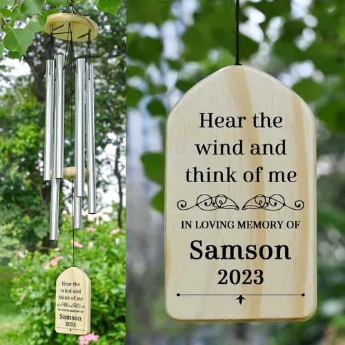 Miniatura 29 de Campanillas de viento conmemorativas para la pérdida de la madre, regalo de condolencias en memoria de mamá