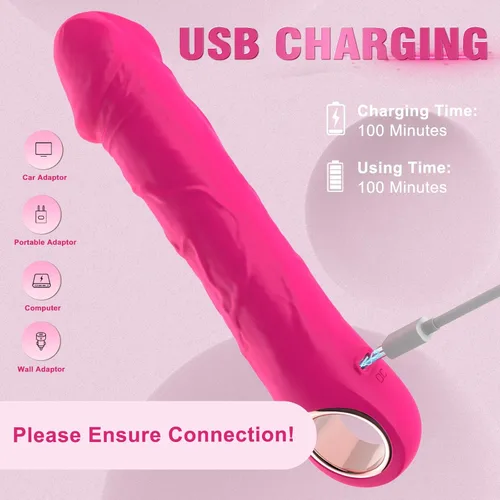 Miniatura 6 de BGGOOD- Vibradores potentes de punto G para clítoris, realistas, alta frecuencia, con 10 modos de vibración, juguetes sexuales para mujeres, Rosa