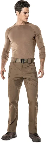 Miniatura 9 de CQR Men's Flex Stretch Tactical Pants, Water Resistant Ripstop Cargo Pants, Lightweight EDC Outdoor Hiking Work Pants