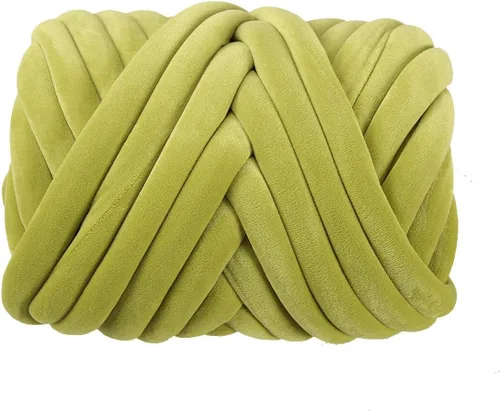 Miniatura 13 de Hilo grueso de terciopelo para tejer con brazo gigante, súper suave, peso tubular jumbo, tejido a mano, tejido a mano para manta, cama de mascotas