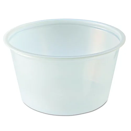 Fabri Kal PC400 - Taza para porciones de poliestireno translúcido, capacidad de 4 onzas, 3.1 pulgadas de ancho superior por 2.3 pulgadas de ancho