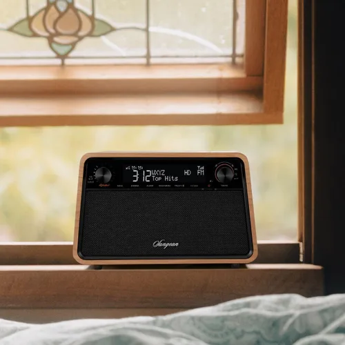 Miniatura 5 de Sangean HDR-19 HD Radio/AM/FM-RDS/Bluetooth/AUX Radio de gabinete de madera premium