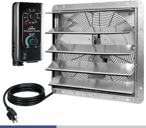 Miniatura 10 de iLIVING Ventilador de escape de obturación de 20 pulgadas, resistencia a la corrosión, velocidad única