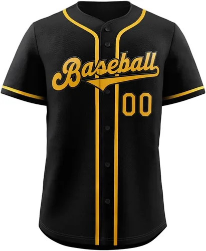 Camisetas de béisbol personalizadas para hombres, mujeres, niños, camisetas con botones, personalizadas, número de nombre impreso o cosido, talla