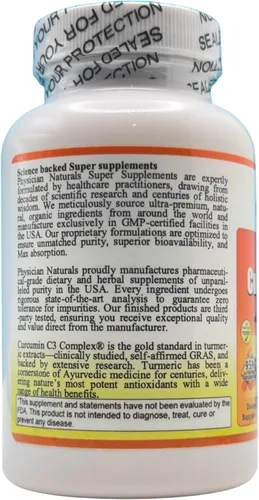 Miniatura 3 de Super Curcumin 1000 con Bioperine 1000mg - 100 cápsulas