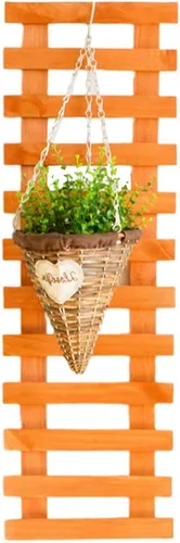 Miniatura 17 de Soporte de madera para flores, para colgar en la pared, para plantas, escalada, para interior, salón, balcón, tres tamaños Azul