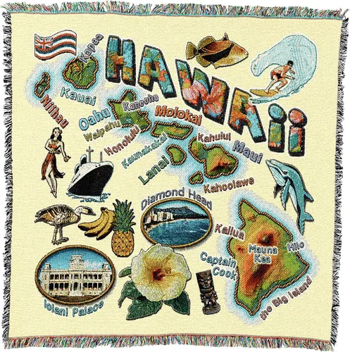 Miniatura 10 de Pure Country Weavers State of Alabama - Manta cuadrada para regalo, manta de tapiz tejida de algodón, fabricada en los Estados Unidos