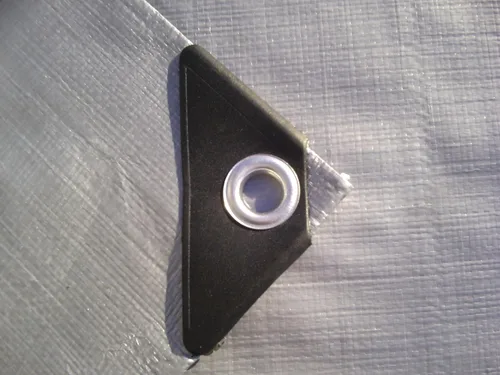 Miniatura 2 de Polialgodón lona 8 x 10 pies DRY parte superior resistente plata/marrón Reversible Full tamaño 10-mil artículo #, 210125 Plateado/Marrón