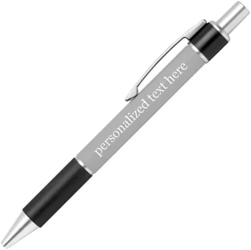 Miniatura 14 de Bolígrafo personalizado – Nombre o mensaje personalizado – Colores o impresiones – Regalo de papelería, suministros para la escuela de negocios