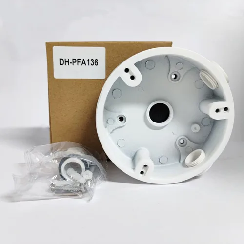Miniatura 4 de PFA136 Caja de conexiones impermeable para torreta Dahua IP Dome y cámara de globo ocular, color blanco, 1 paquete