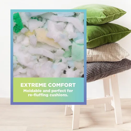 Miniatura 3 de Relleno de gomaespuma triturada, para reciclado de pufs, camas para mascotas y almohadas. Fabricado en los Estados Unidos, de Bean Products