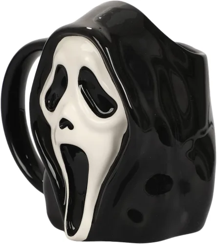 Miniatura 2 de Bioworld Taza de cerámica esculpida Ghost Face de 16 onzas