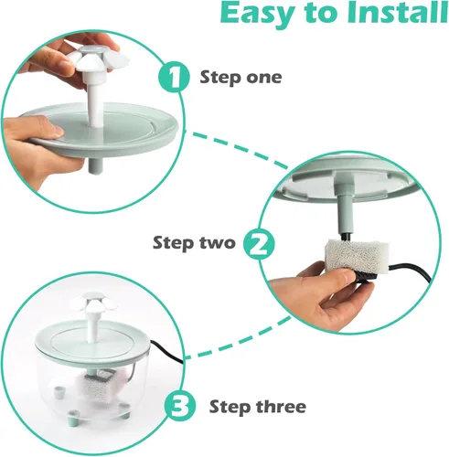 Miniatura 6 de Baño Automático para Pájaros, Bañera de Loro con Fuente de Pétalos Filtro Circulante Jaula Baño de Pájaros Ducha Cacatúa Baño de Pájaros