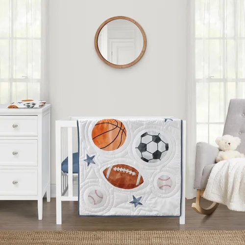 Miniatura 11 de Sweet Jojo Designs Juego de ropa de cama unisex de animales de la selva para bebé, bebé, cuarto de bebé, manta para recién nacido, manta portátil