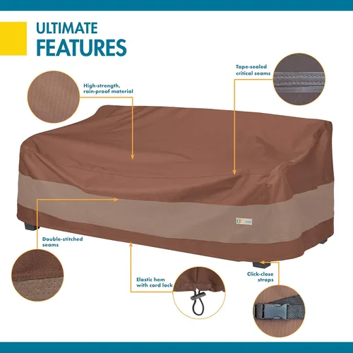 Miniatura 5 de Duck Covers Funda impermeable para sofá de patio de 91 pulgadas, fundas para muebles de patio